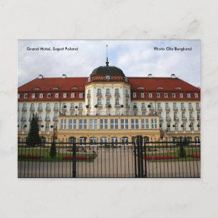 Cartão Postal Grand Hotel, Sopot Polônia, Foto...