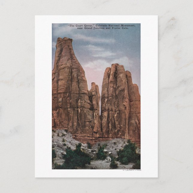 Cartão Postal Grand Junction, CO - View do Monumento Nacional do (Frente)
