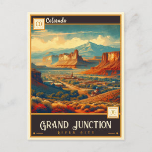 Cartão Postal Grand Junction, Colorado Vintage