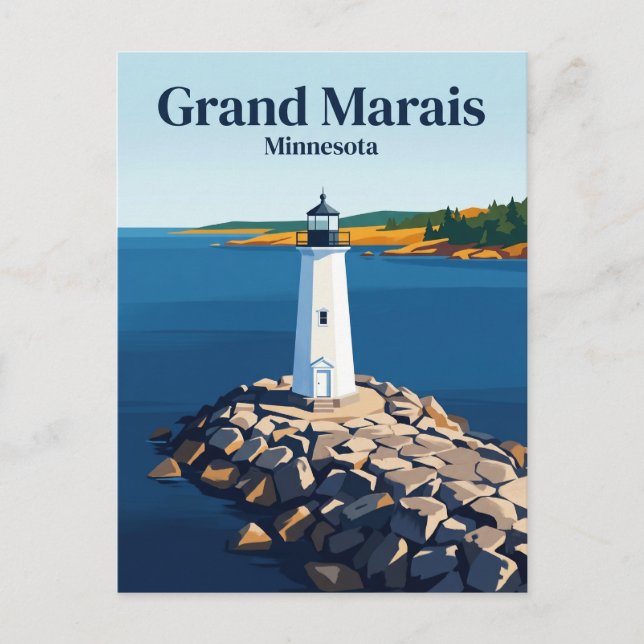 Cartão Postal Grand Marais EUA (Frente)
