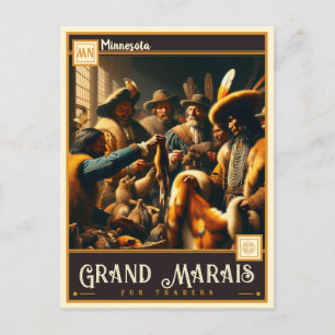 Cartão Postal Grand Marais, Minnesota   Vintage