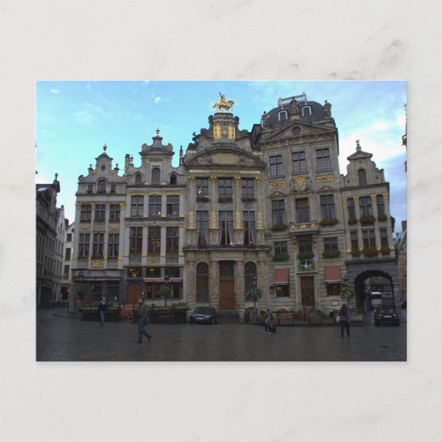 Cartão Postal Grand Place, Bruxelas (Frente)