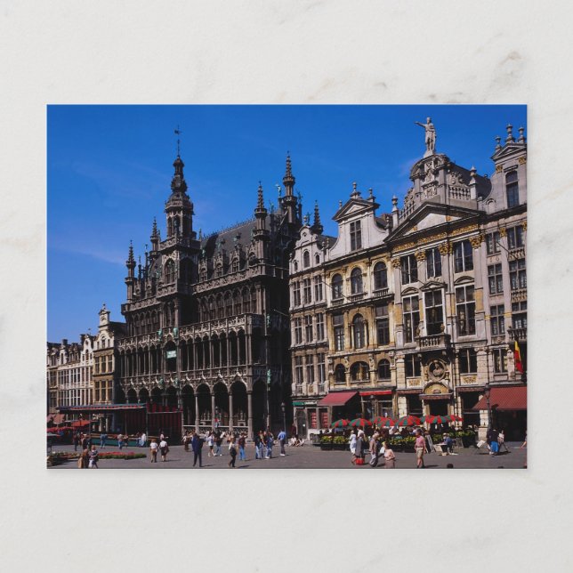 Cartão Postal Grand Place, Bruxelas, Bélgica (Frente)