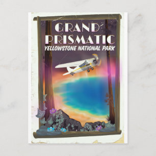 Cartão Postal Grand Prismatic, Parque Nacional de Yellowstone, E