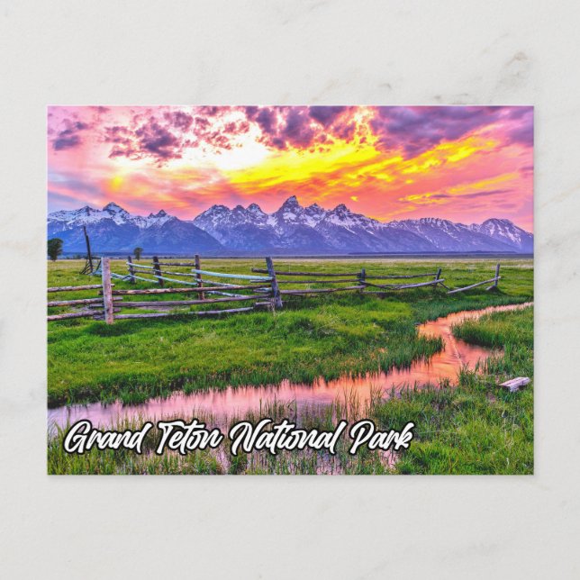 Cartão Postal Grand Teton National Park, Wyoming (Frente)