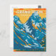 Cartão Postal Grand Teton National Park Wyoming Vintage (Frente/Verso)