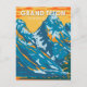 Cartão Postal Grand Teton National Park Wyoming Vintage (Frente)