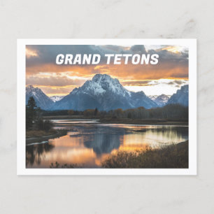 Cartão Postal Grand Tetons Montanhas Jackson Wyoming