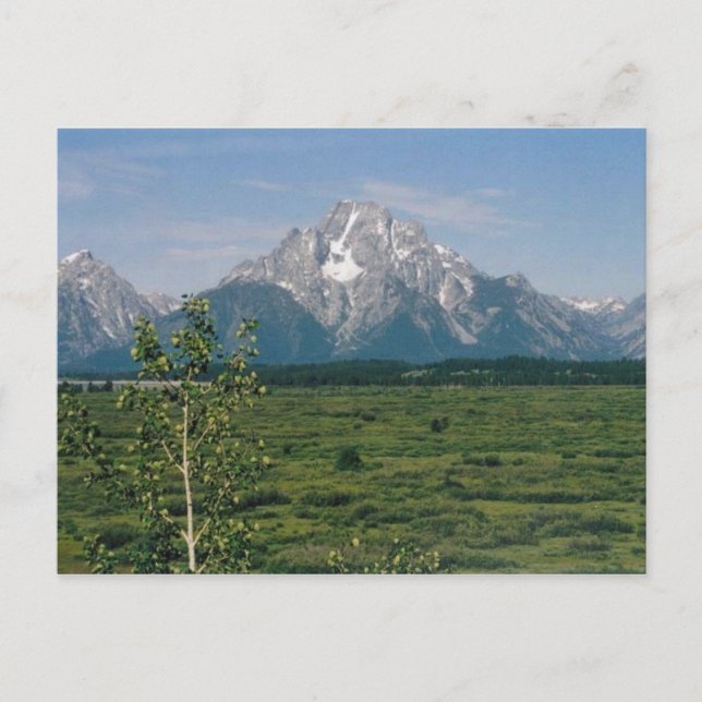 Cartão Postal Grand Tetons, Wyoming (Frente)