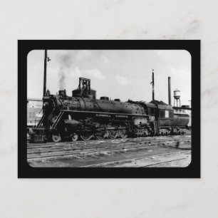 Cartão Postal Grand Trunk Western (G.T.W.) Motor a vapor nº 632