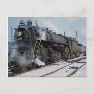 Cartão Postal Grand Trunk Western Railroad, 2-8-4, n.º 6327, ne