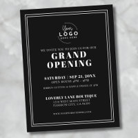Grande abertura comercial simples de logotipo