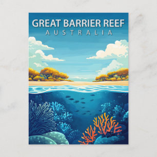 Cartão Postal Grande Barreira de Coral Austrália Viagem
