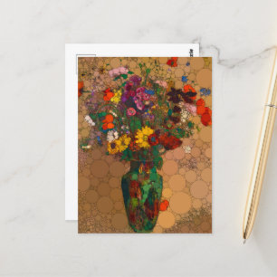 Cartão Postal Grande Buquê de Flores Selvagens - Após o Redon de