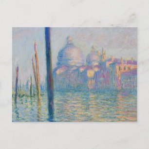 Cartão Postal Grande Canal Monet Veneza Itália Pintura Clássica