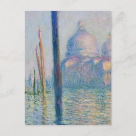 Cartão Postal Grande Canal Monet Veneza Itália Pintura Clássica