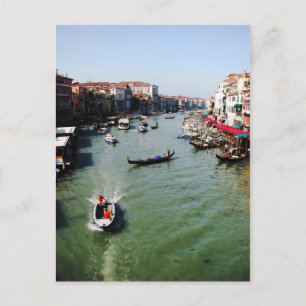 Cartão Postal Grande Canal, Veneza da Ponte Rialto