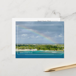Cartão Postal Grande Cayman Island Rainbow Bliss