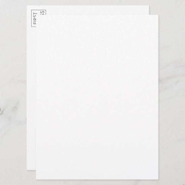 Cartão postal grande com Trabalho de arte de fotog (Frente/Verso)