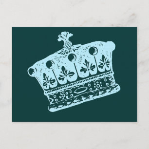 Cartão Postal Grande Coroa Azul ou Produtos Coronários