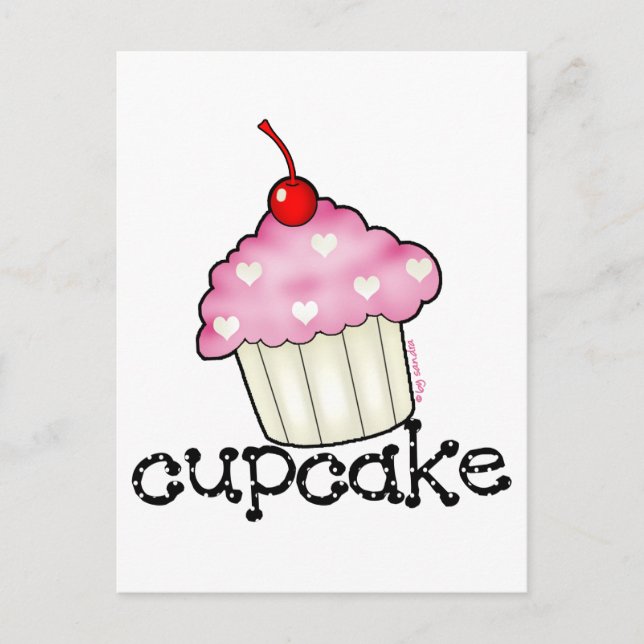 Cartão Postal Grande Cupcake (Frente)