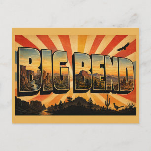 Cartão Postal Grande Curva NP Canyon Montanhas Arte Desértica