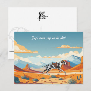 Cartão Postal grande danês ou cavalo 