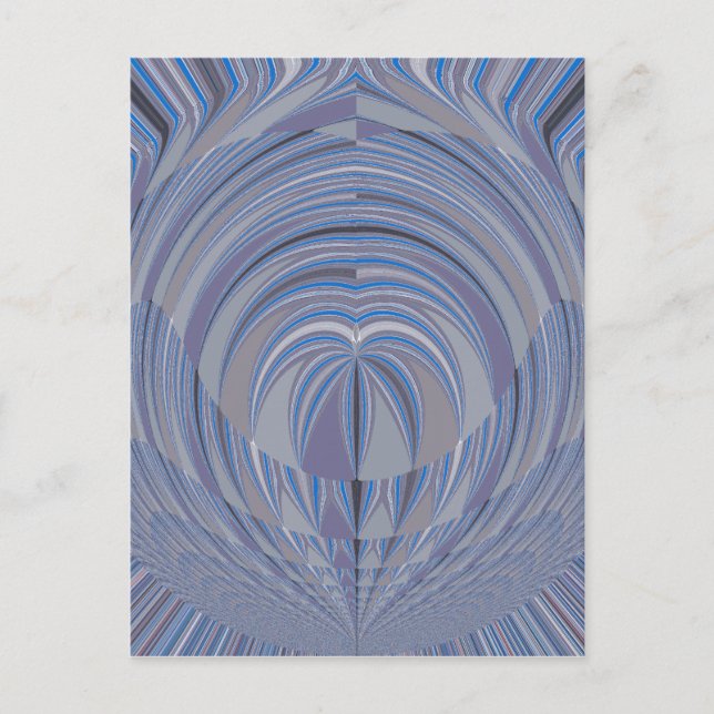 Cartão Postal Grande Design de Coração Invisível (Frente)