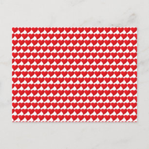 Cartão Postal Grande Dia de os namorados branco padrão de Cora