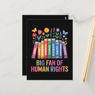 Cartão Postal Grande Fã dos Direitos Humanos