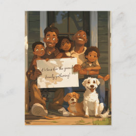 Cartão Postal Grande Família Acolhedora
