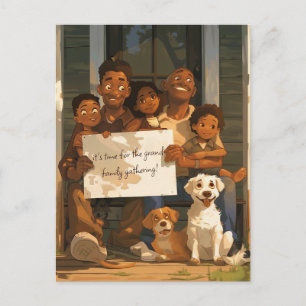 Cartão Postal Grande Família Acolhedora