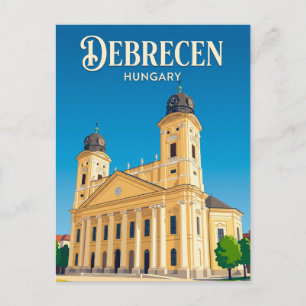 Cartão Postal Grande Igreja Reformada Hungria
