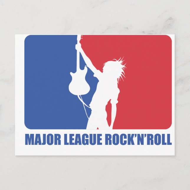 CARTÃO POSTAL - GRANDE LEAGUE ROCK'N'ROLL (Frente)