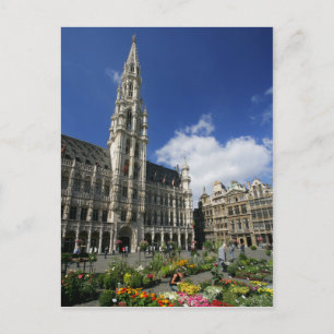 Cartão Postal grande lugar, bruxelas bélgica