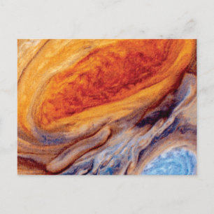 Cartão Postal Grande Mancha Vermelha de Júpiter - Foto da NASA V