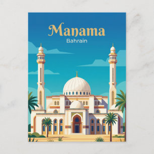 Cartão Postal Grande Mesquita Al Fateh Bahrein