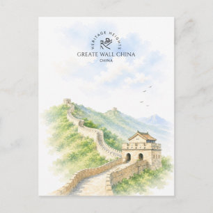 Cartão Postal Grande Muralha China   Arquitetura Paisagem Viagem