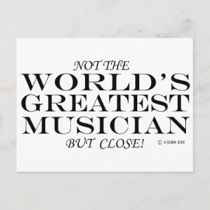Cartão Postal Grande Músico Fechado