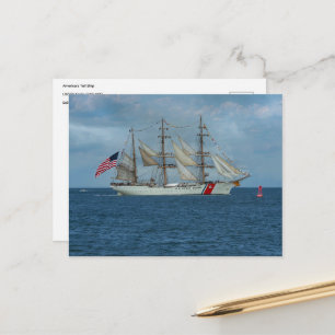 Cartão Postal Grande Navio USCGC Eagle