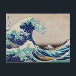 Cartão Postal Grande Onda de Hokusai ao largo de Kanagawa. Arte<br><div class="desc">Cartão postal "A Grande Onda ao largo de Kanagawa" de Katsushika Hokusai. Arte náutica japonesa vintage.</div>
