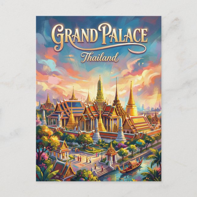 Cartão Postal Grande Palácio Tailândia (Frente)