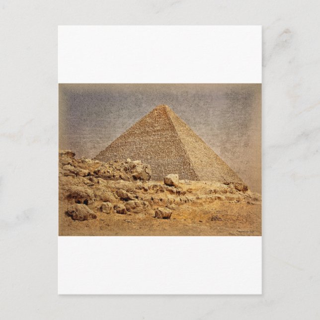 Cartão Postal Grande pirâmide de Khufu (Frente)
