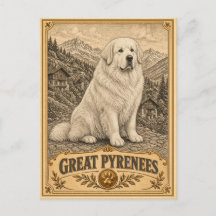 Grande Pirenéus, Cachorro de Patrimônio Vintage
