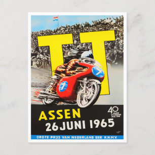 Cartão Postal Grande Prêmio Assen TT de 1965
