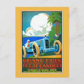 Cartão Postal Grande Prêmio da França de 1929