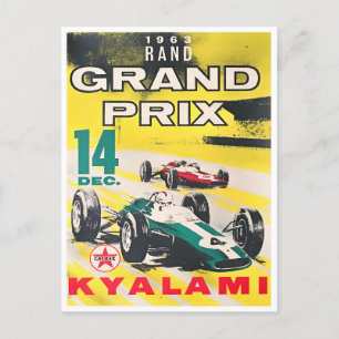Cartão Postal Grande Prêmio de Kyalami de 1963