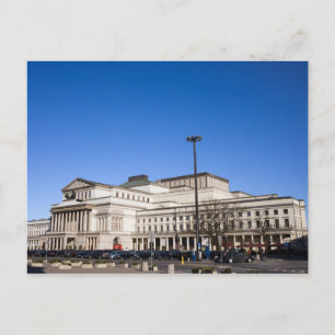 Cartão Postal Grande Teatro e Ópera Nacional em Varsóvia