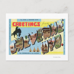 Cartão Postal Grandes Cenas de Letra, Saudações De 2