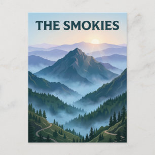 Cartão Postal Grandes Montanhas Fumosas